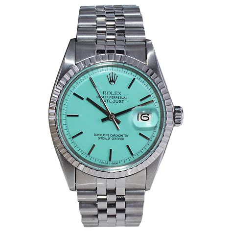 rolex datejust tropical dial|rolex with tiffany blue dial.